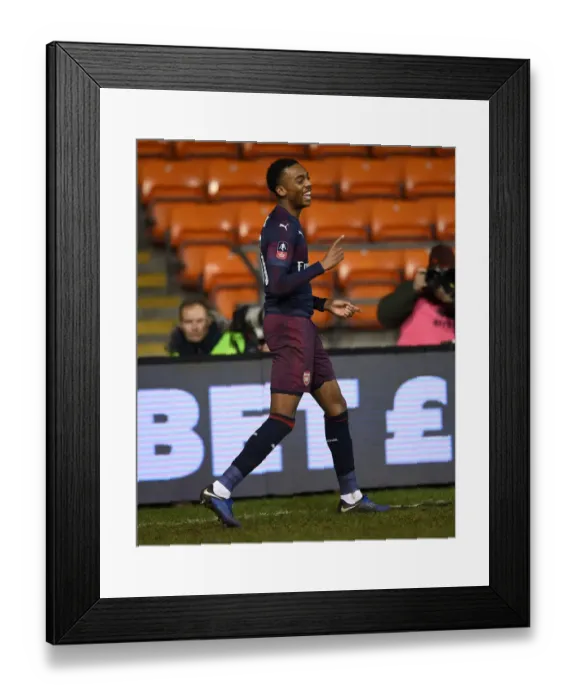 Framed Print : Joe Willock's Brace: Arsenal Claims FA Cup Victory over Blackpool Framed Print : Joe Willock's Brace: Arsenal Claims FA Cup Victory over Blackpool