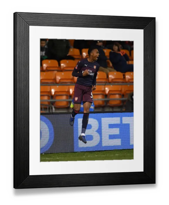 Framed Print : Arsenal's Joe Willock Scores Brace: FA Cup Victory over Blackpool Framed Print : Arsenal's Joe Willock Scores Brace: FA Cup Victory over Blackpool