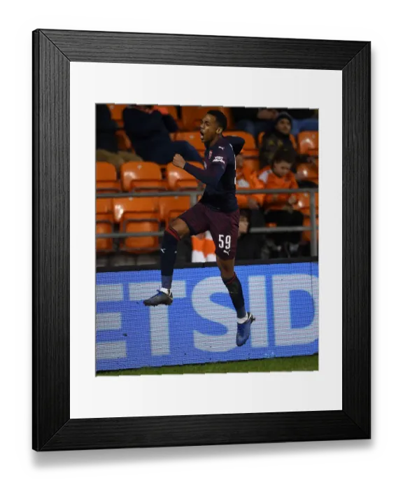 Framed Print : Joe Willock's Brace: Arsenal Secures FA Cup Victory over Blackpool