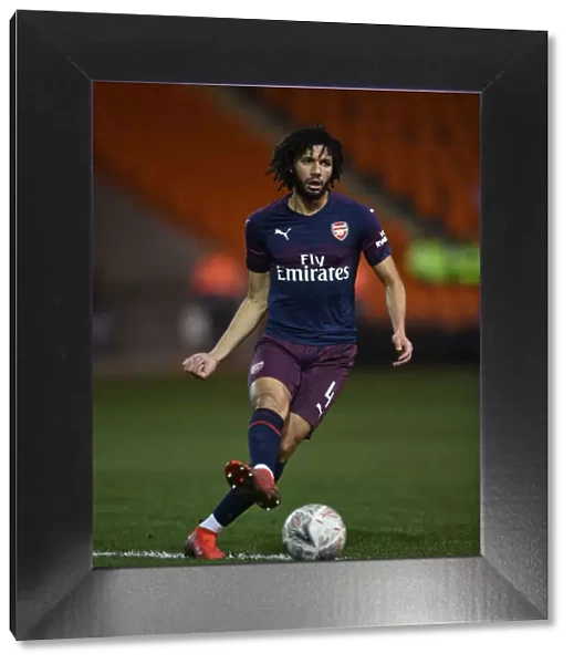Mohamed Elneny in Action: Arsenal's FA Cup Battle against Blackpool (2019)
