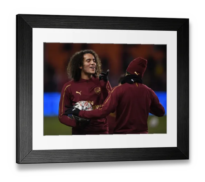 Framed Print : Arsenal's Matteo Guendouzi Prepares for FA Cup Clash against Blackpool Framed Print : Arsenal's Matteo Guendouzi Prepares for FA Cup Clash against Blackpool