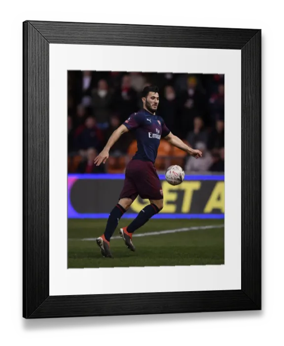 Framed Print : Arsenal's Sead Kolasinac in FA Cup Action: Blackpool vs Arsenal (2019) Framed Print : Arsenal's Sead Kolasinac in FA Cup Action: Blackpool vs Arsenal (2019)