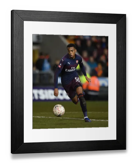 Framed Print : Arsenal's Joe Willock Shines in FA Cup Third Round Clash Against Blackpool Framed Print : Arsenal's Joe Willock Shines in FA Cup Third Round Clash Against Blackpool