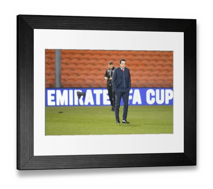 Framed Print : Unai Emery at Blackpool: Arsenal's FA Cup Showdown, 2019 Framed Print : Unai Emery at Blackpool: Arsenal's FA Cup Showdown, 2019