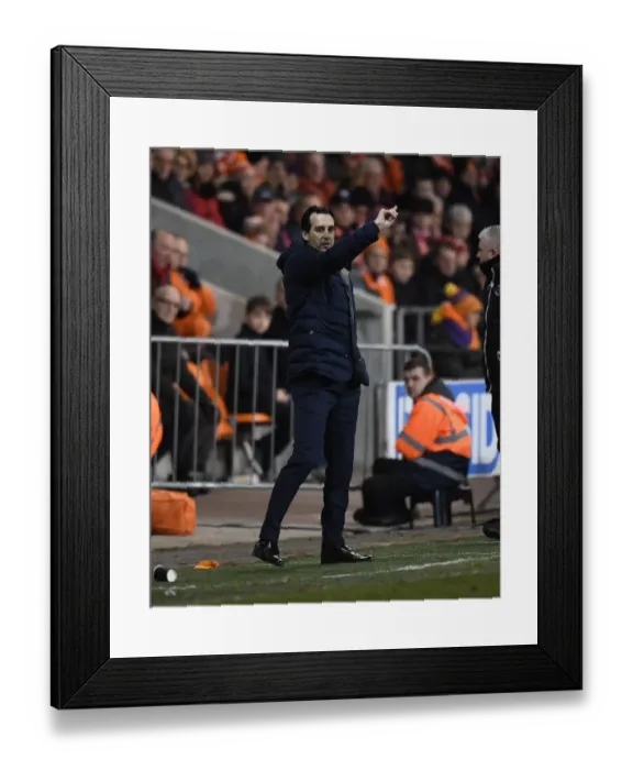 Framed Print : Unai Emery Leads Arsenal Against Blackpool in FA Cup Clash Framed Print : Unai Emery Leads Arsenal Against Blackpool in FA Cup Clash
