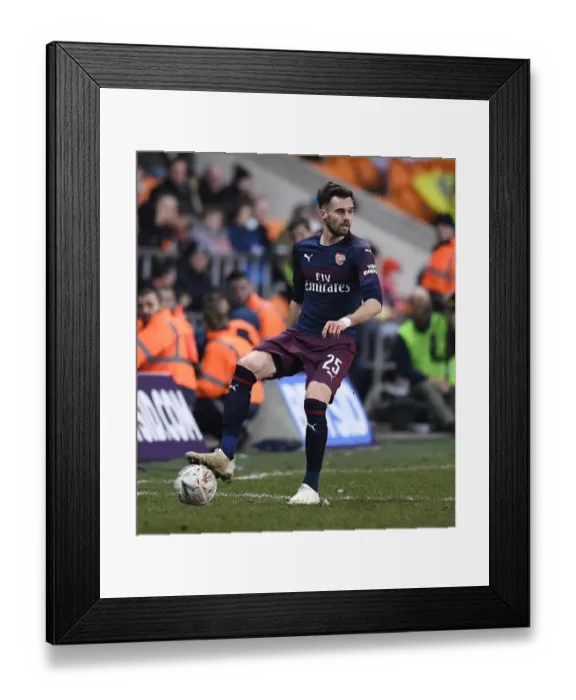 Framed Print : Arsenal's Carl Jenkinson in FA Cup Action against Blackpool Framed Print : Arsenal's Carl Jenkinson in FA Cup Action against Blackpool