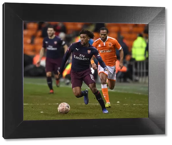 Alex Iwobi in FA Cup Action: Arsenal vs. Blackpool