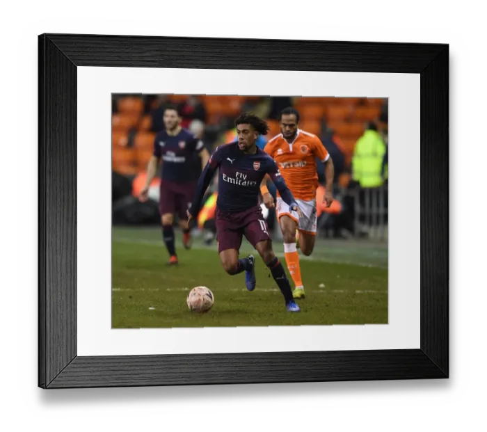 Framed Print : Alex Iwobi in FA Cup Action: Arsenal vs. Blackpool Framed Print : Alex Iwobi in FA Cup Action: Arsenal vs. Blackpool