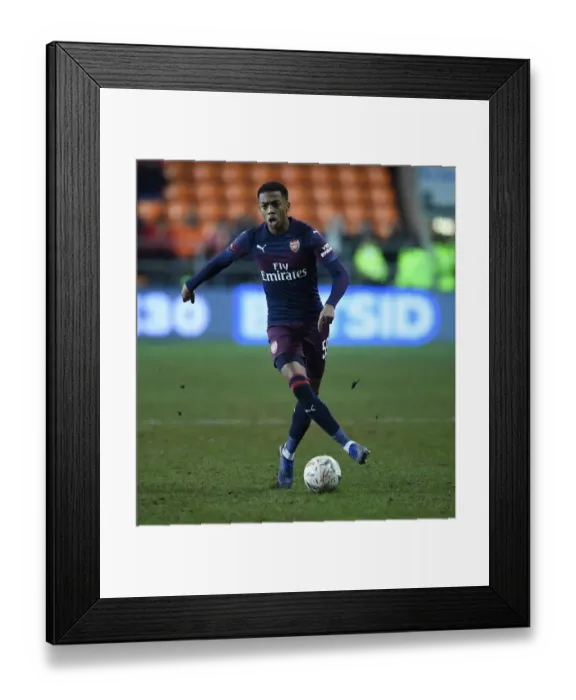 Framed Print : Joe Willock Shines: Arsenal's Dominant FA Cup Win Against Blackpool