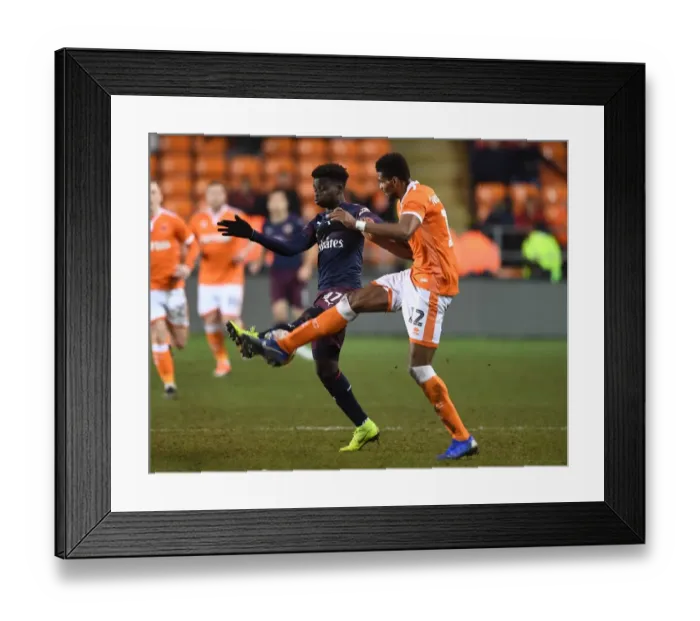 Framed Print : Blackpool vs Arsenal: FA Cup Third Round Showdown - Saka vs Nottingham Clash