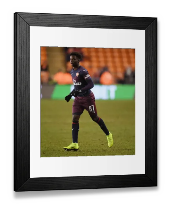 Framed Print : Arsenal's Bukayo Saka Shines in FA Cup Third Round Clash Against Blackpool
