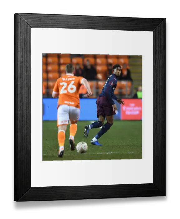 Framed Print : Blackpool vs Arsenal: A FA Cup Battle - Medley vs Davies Framed Print : Blackpool vs Arsenal: A FA Cup Battle - Medley vs Davies