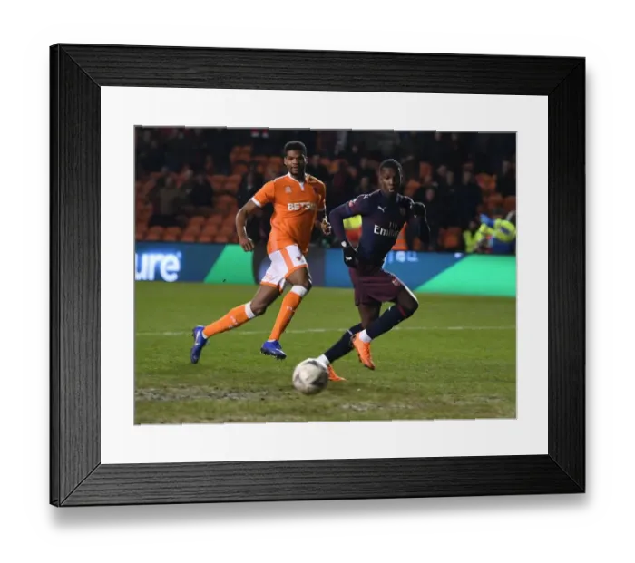 Framed Print : Arsenal's Eddie Nketiah Shines: Arsenal Crushes Blackpool in FA Cup Third Round Framed Print : Arsenal's Eddie Nketiah Shines: Arsenal Crushes Blackpool in FA Cup Third Round