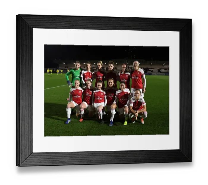 Framed Print : Arsenal team before the match