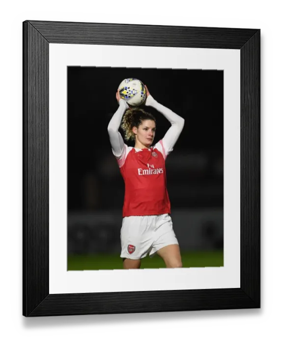 Framed Print : Dominique Bloodworth in Action: Arsenal Women vs Birmingham City Women (FA WSL Cup) Framed Print : Dominique Bloodworth in Action: Arsenal Women vs Birmingham City Women (FA WSL Cup)