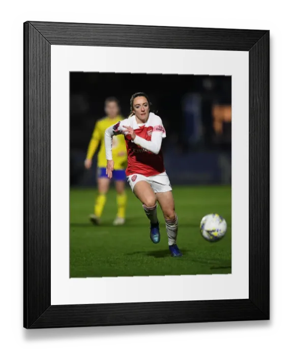 Framed Print : Arsenal's Lisa Evans in Action during FA WSL Continental Tyres Cup Match Framed Print : Arsenal's Lisa Evans in Action during FA WSL Continental Tyres Cup Match