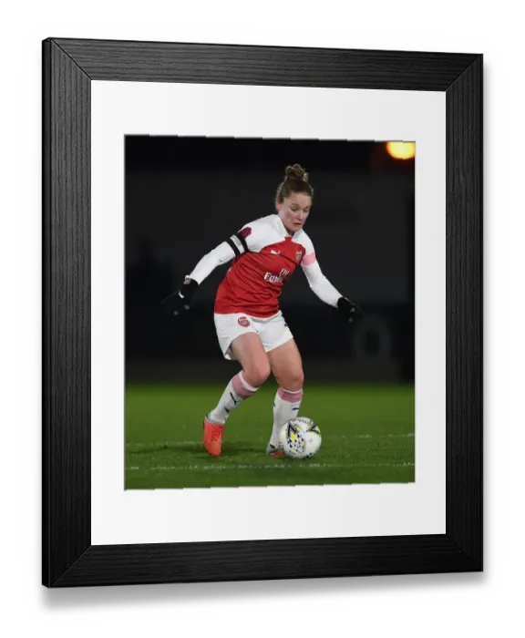 Framed Print : Arsenal's Kim Little Shines in FA WSL Continental Tyres Cup Match against Birmingham City Women
