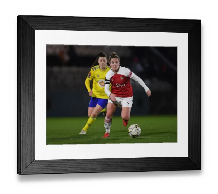 Framed Print : Kim Little in Action: Arsenal Women vs Birmingham City Women, FA WSL Continental Tyres Cup