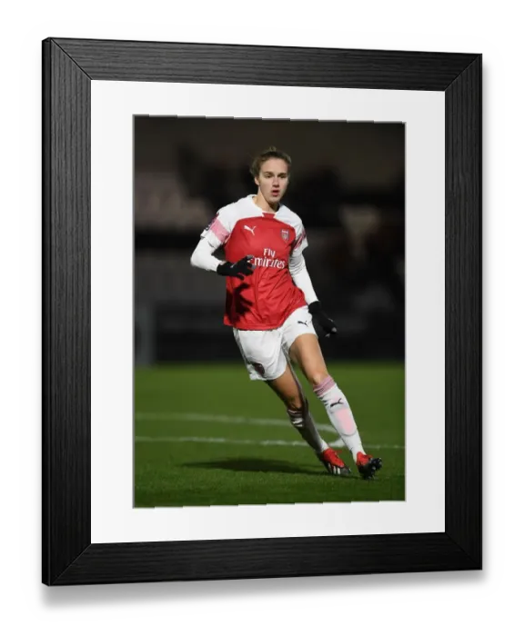 Framed Print : Vivianne Miedema in Action: Arsenal Women Dominate Birmingham City (FA WSL)
