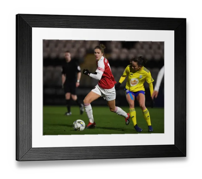 Framed Print : Vivianne Miedema in Action: Arsenal Women Dominate Birmingham City (FA WSL Continental Tyres Cup)