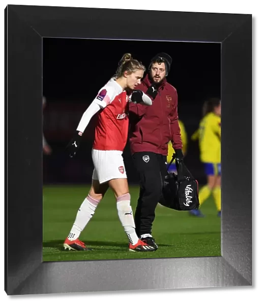 Arsenal Women: Vivianne Miedema Receives Medical Attention from Physio Sam Blanchard during FA WSL Match
