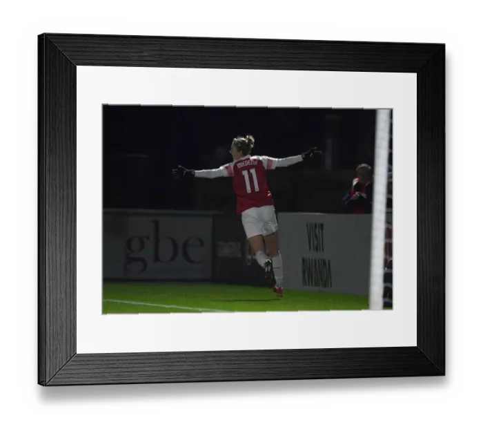 Framed Print : Vivianne Miedema Scores Arsenal's Second Goal in FA WSL Cup Match Framed Print : Vivianne Miedema Scores Arsenal's Second Goal in FA WSL Cup Match