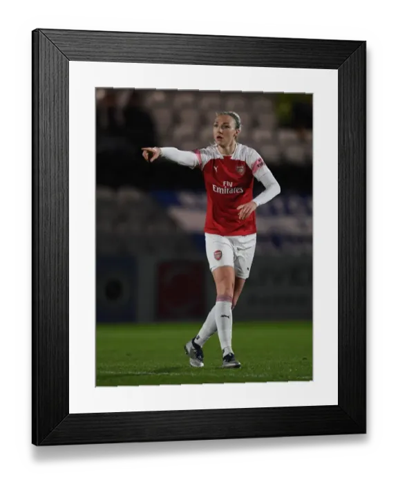 Framed Print : Louise Quinn in Action: Arsenal Women vs Birmingham City Women (FA WSL Cup)