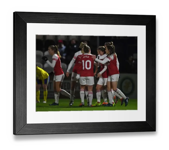 Framed Print : Danielle van de Donk Scores First Goal: Arsenal Women vs Birmingham City Women, FA WSL Continental Tyres Cup Framed Print : Danielle van de Donk Scores First Goal: Arsenal Women vs Birmingham City Women, FA WSL Continental Tyres Cup