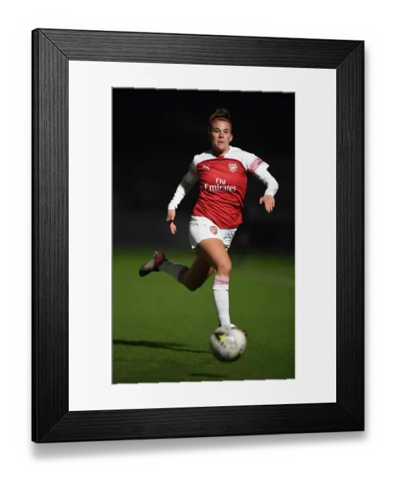 Framed Print : Arsenal's Katrine Veje in Action during FA WSL Match