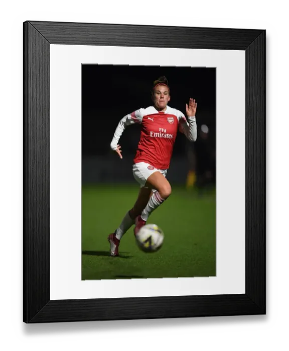 Framed Print : Katrine Veje's Standout Performance: Arsenal Women Dominate Birmingham City Women in FA WSL Continental Tyres Cup