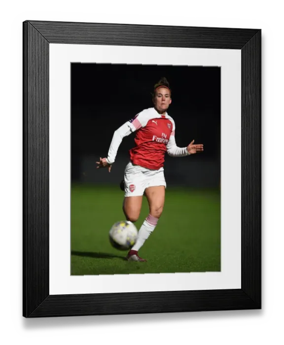 Framed Print : Arsenal's Katrine Veje in Action during FA WSL Cup Match against Birmingham City