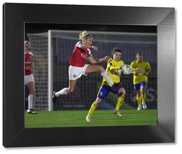 Leah Williamson vs. Hayley Ladd: Intense Battle in Arsenal Women vs. Birmingham City Women FA WSL Continental Tyres Cup Match
