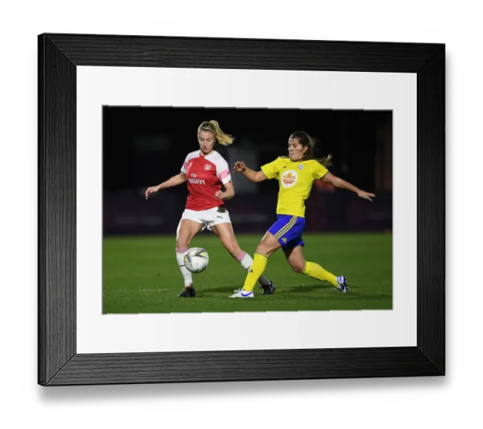 Framed Print : Leah Williamson vs. Paige Williams: A Battle in the FA WSL Continental Tyres Cup