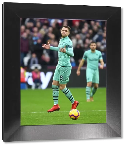 Aaron Ramsey in Action: West Ham United vs. Arsenal FC, Premier League 2018-19