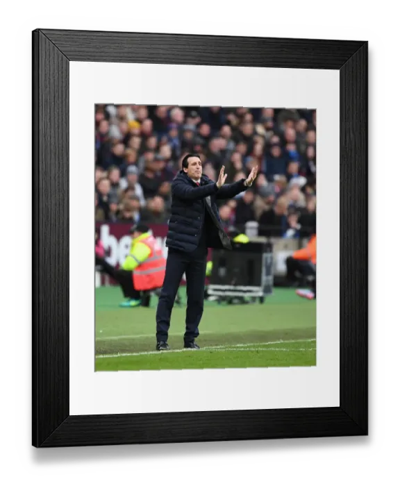 Framed Print : Unai Emery Leads Arsenal Against West Ham United in Premier League Clash Framed Print : Unai Emery Leads Arsenal Against West Ham United in Premier League Clash