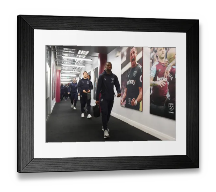 Framed Print : Arsenal's Eddie Nketiah Heads to the Changing Room Before West Ham Clash