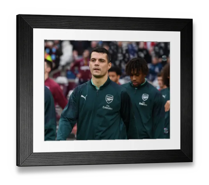 Framed Print : Granit Xhaka: Arsenal's Focus Ahead of West Ham Clash (Premier League 2018-19) Framed Print : Granit Xhaka: Arsenal's Focus Ahead of West Ham Clash (Premier League 2018-19)