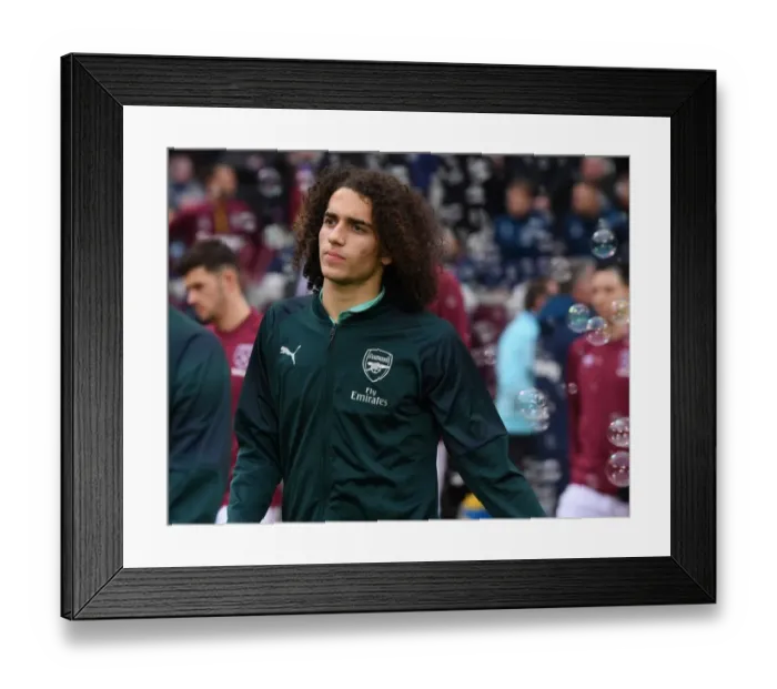 Framed Print : Matteo Guendouzi: Arsenal's Focus Ahead of West Ham Clash (Premier League 2018-19)