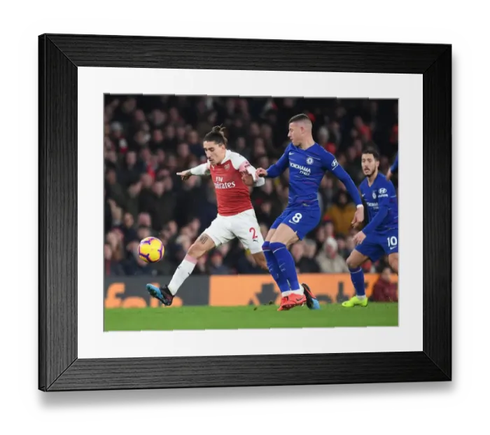 Framed Print : Arsenal vs Chelsea: Bellerin vs Barkley - Intense Battle in the Premier League Framed Print : Arsenal vs Chelsea: Bellerin vs Barkley - Intense Battle in the Premier League