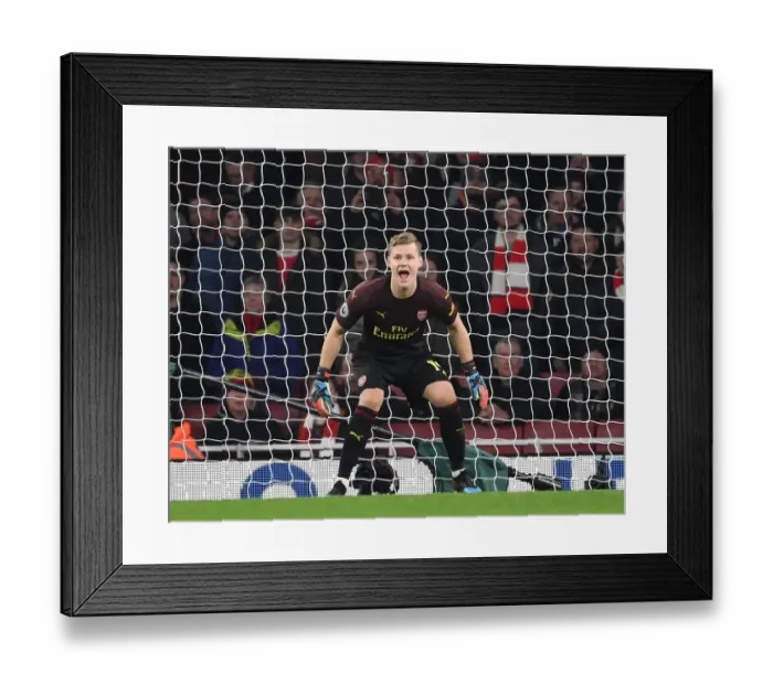 Framed Print : Bernd Leno's Unwavering Concentration: Arsenal vs. Chelsea Rivalry in the Premier League Framed Print : Bernd Leno's Unwavering Concentration: Arsenal vs. Chelsea Rivalry in the Premier League