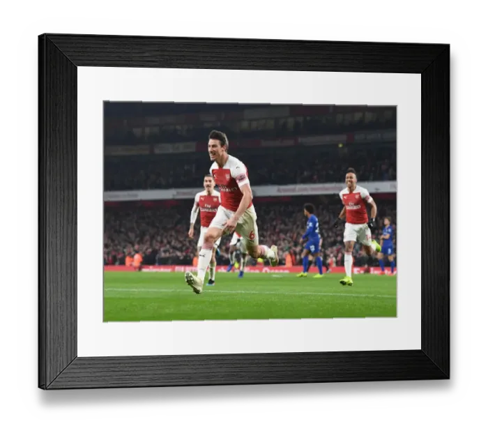 Framed Print : Koscielny's Decisive Strike: Arsenal's Victory Over Chelsea, Premier League 2018-19 Framed Print : Koscielny's Decisive Strike: Arsenal's Victory Over Chelsea, Premier League 2018-19