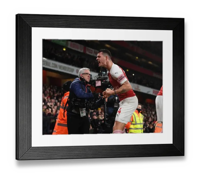 Framed Print : Granit Xhaka's Brace: Arsenal's Victory Over Chelsea in the Premier League (January 2019) Framed Print : Granit Xhaka's Brace: Arsenal's Victory Over Chelsea in the Premier League (January 2019)
