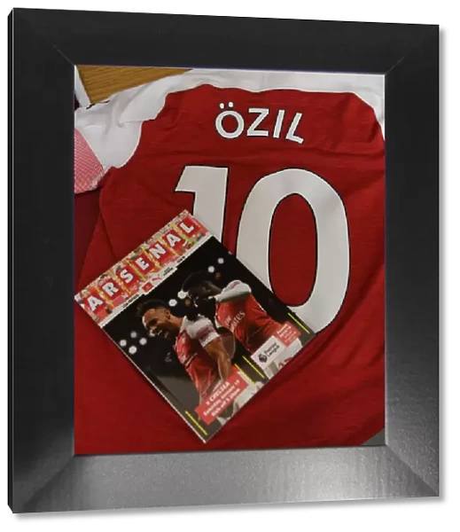 Mesut Ozil's Arsenal Changing Room: Arsenal FC vs. Chelsea FC, Premier League, London, 2019