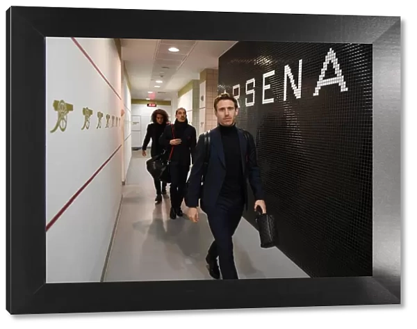 Nacho Monreal in Arsenal Changing Room Before Arsenal vs Chelsea Premier League Clash