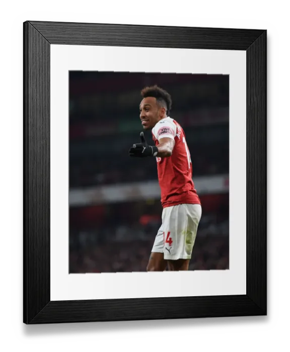 Framed Print : Arsenal's Aubameyang Goes Head-to-Head with Chelsea in Premier League Battle Framed Print : Arsenal's Aubameyang Goes Head-to-Head with Chelsea in Premier League Battle