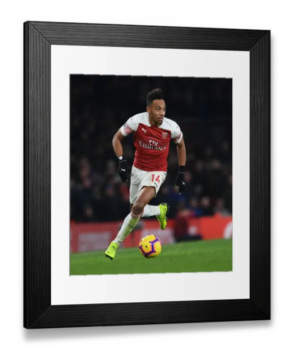 Framed Print : Arsenal vs. Chelsea: Aubameyang Goes Head-to-Head in Intense Premier League Clash