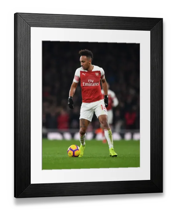 Framed Print : Arsenal's Aubameyang Goes Head-to-Head with Chelsea in Premier League Battle Framed Print : Arsenal's Aubameyang Goes Head-to-Head with Chelsea in Premier League Battle