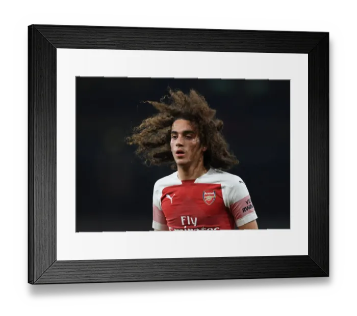 Framed Print : Arsenal's Matteo Guendouzi in Action Against Chelsea in the Premier League