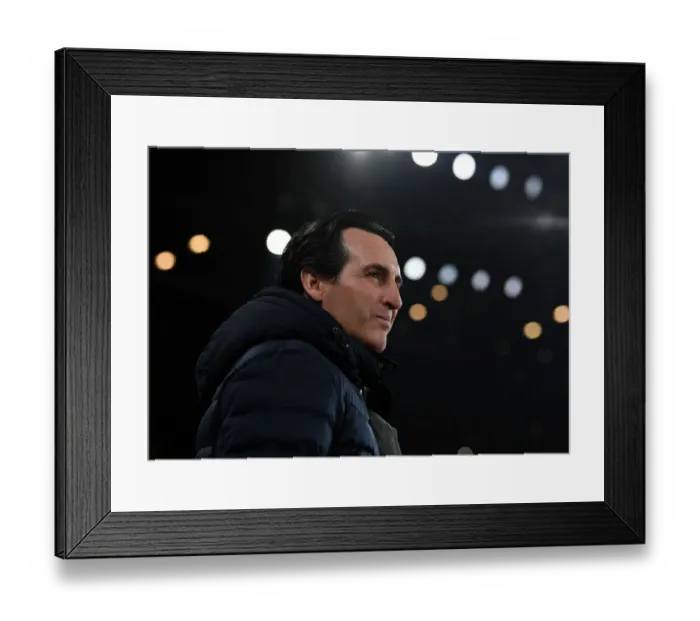 Framed Print : Unai Emery at the Helm: Arsenal vs Chelsea Showdown, Premier League Clash, London, 2019