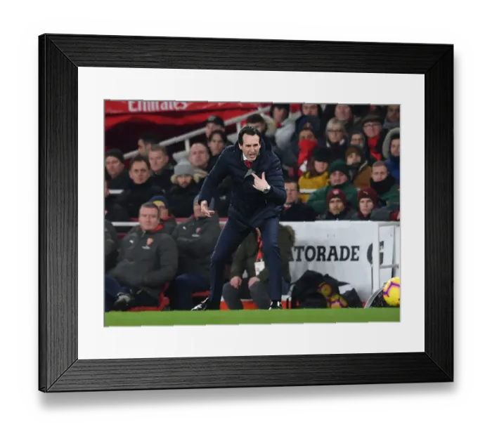 Framed Print : Unai Emery vs. Chelsea: Arsenal vs. Chelsea Clash at Emirates Stadium - Premier League Showdown Framed Print : Unai Emery vs. Chelsea: Arsenal vs. Chelsea Clash at Emirates Stadium - Premier League Showdown